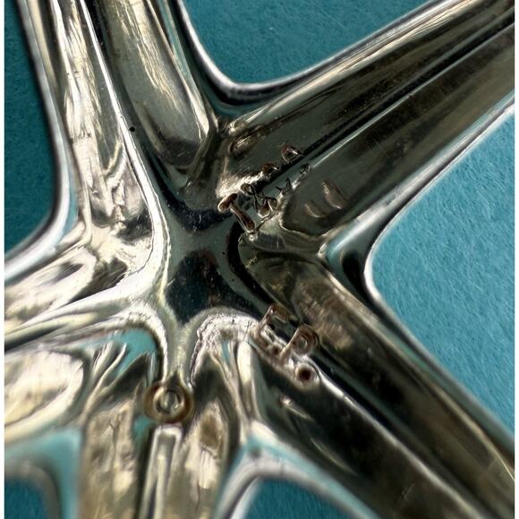 Tiffany & Co. Elsa Peretti Sterling Silver Starfish Pendant Necklace 17” - LARGE - Picture 9 of 16